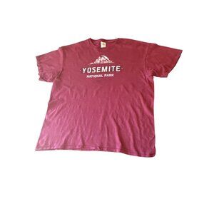 Yosemite National Park Maroon T-Shirt XL USA America Outdoor Nature